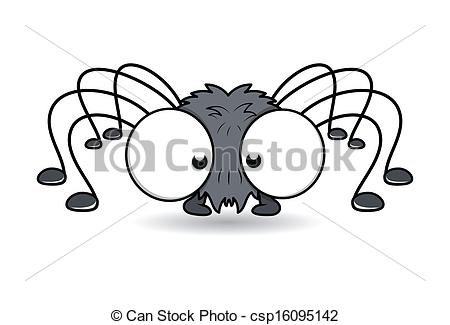 450x325 Funny Big Eye Spider Vector Drawing Art Of Funny Spider With Big - Cute Spider Drawing
