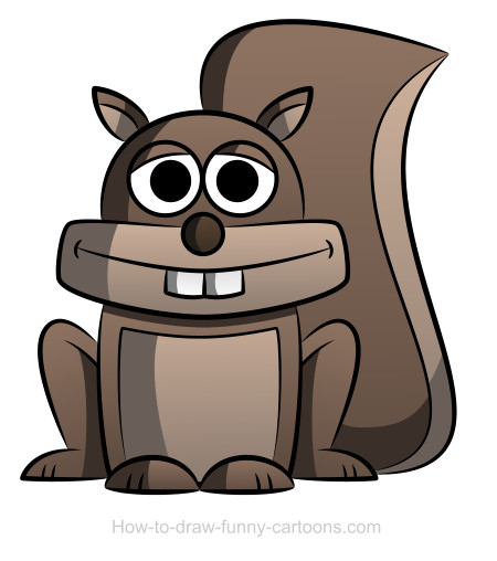 450x508 Squirrel Drawing - Cute Squirrel Drawing