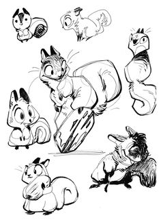 Cute Squirrel Drawing at PaintingValley.com | Explore collection of ...