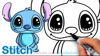 320x180 How To Draw Disney Stitch Cute And Easy Step - Cute Stitch Drawings