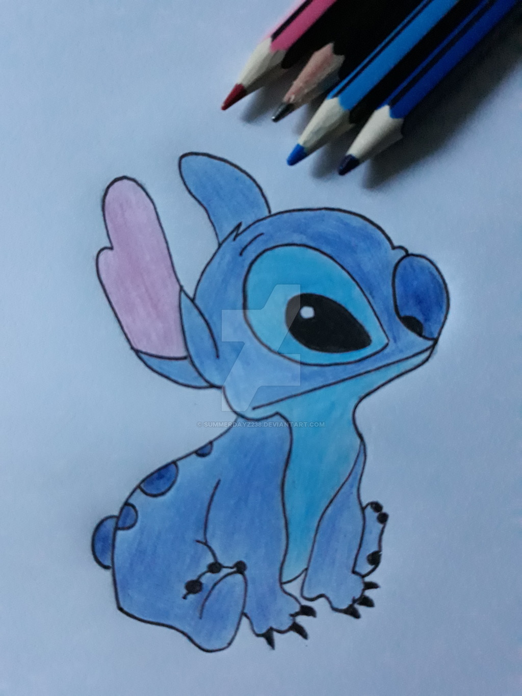 Cute Stitch Drawing