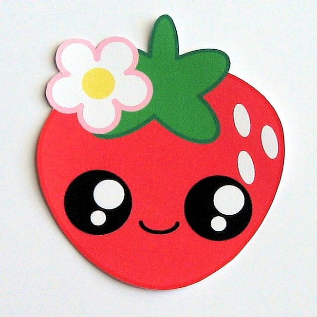 651x651 kawai world kawaii things printables in kawaii drawings - Cute Strawberry Drawing