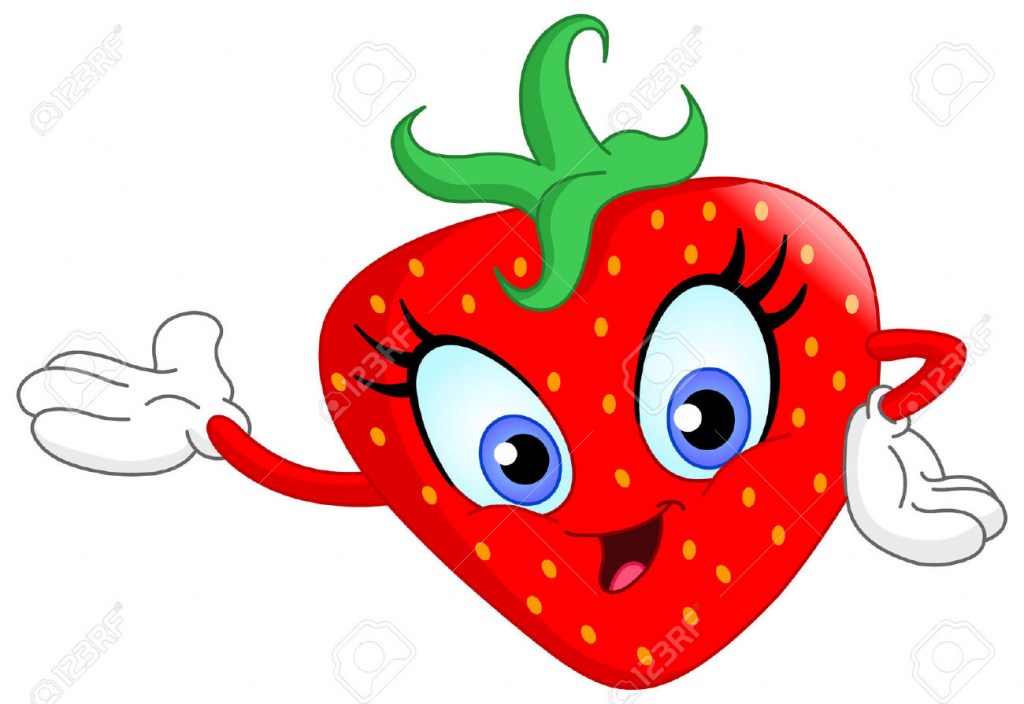1024x704 Cute Cartoon Strawberry - Cute Strawberry Drawing
