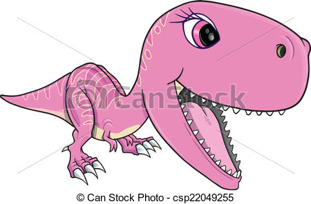 450x296 Cute Dinosaur T Rex Vector Illustration Art - Cute T Rex Drawing
