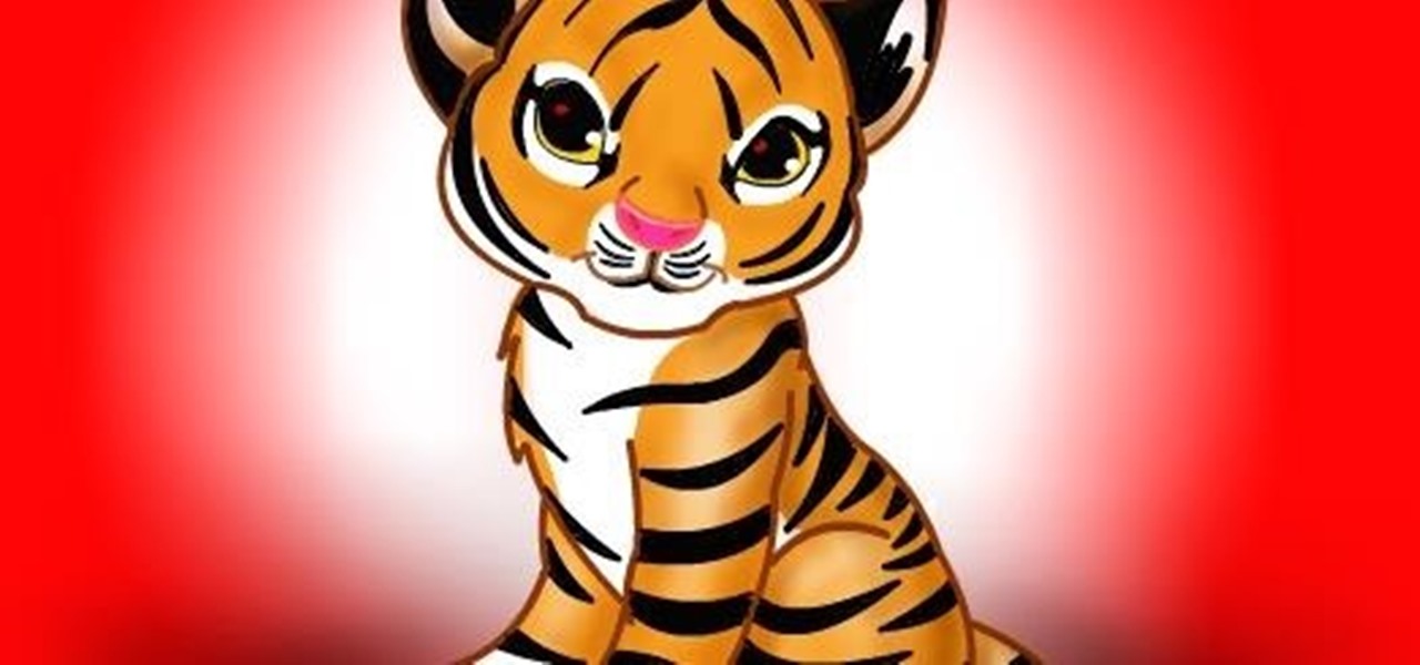 1280x600 how to draw a cute tiger drawing illustration wonderhowto - Cute Tiger Drawing