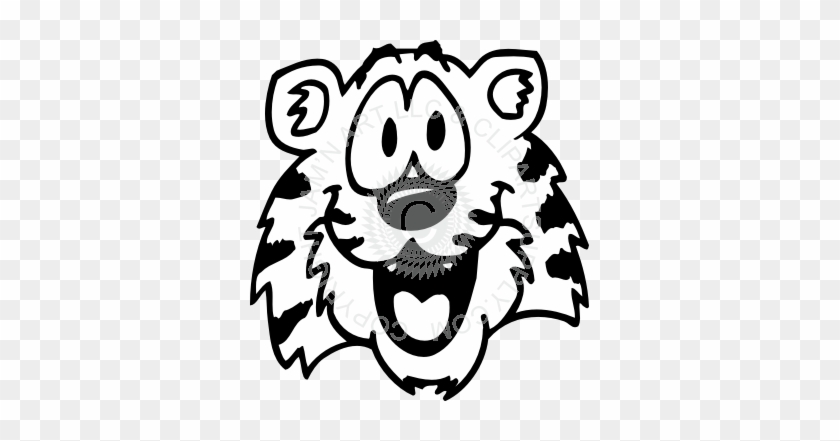 840x441 Cute Tiger Face Drawing - Cute Tiger Drawing