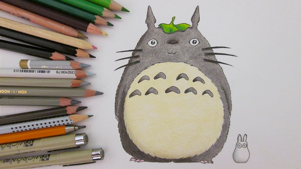 1280x720 speed drawing totoro my neighbor totoro - Cute Totoro Drawing