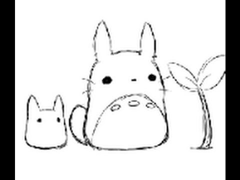 480x360 how to draw a totoro - Cute Totoro Drawing
