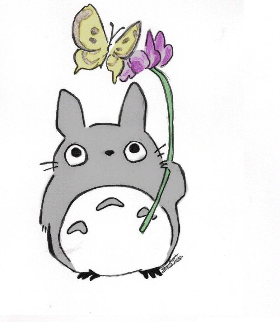 900x1036 totoro cute displaying images - Cute Totoro Drawing