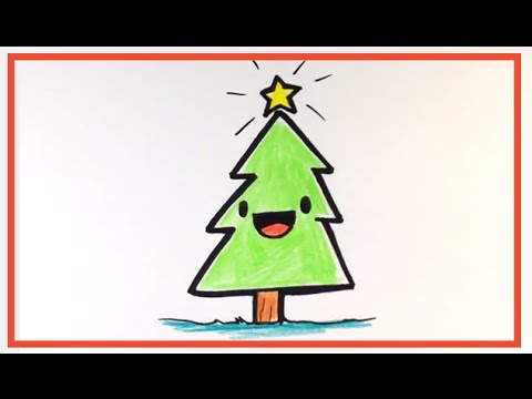 480x360 How To Draw A Cute Christmas Tree - Cute Tree Drawing