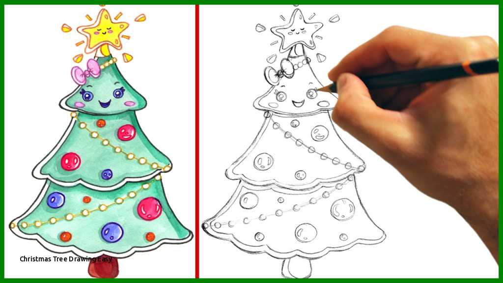 1024x576 Christmas Tree Drawing Easy Cute Christmas Tree Drawing Easy - Cute Tree Drawing
