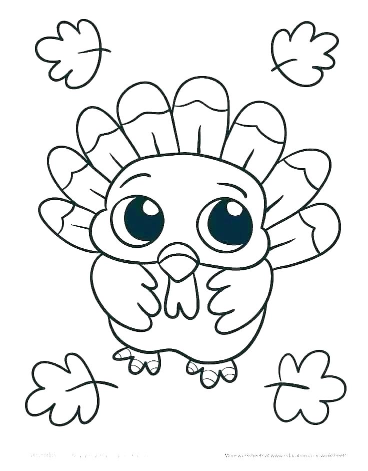 Cute Turkey Drawing at PaintingValley.com | Explore collection of Cute ...