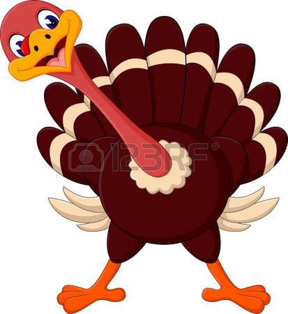 413x450 Turkey Cute Cartoon Turkey Of Illustration Party Ideas - Cute Turkey Drawing