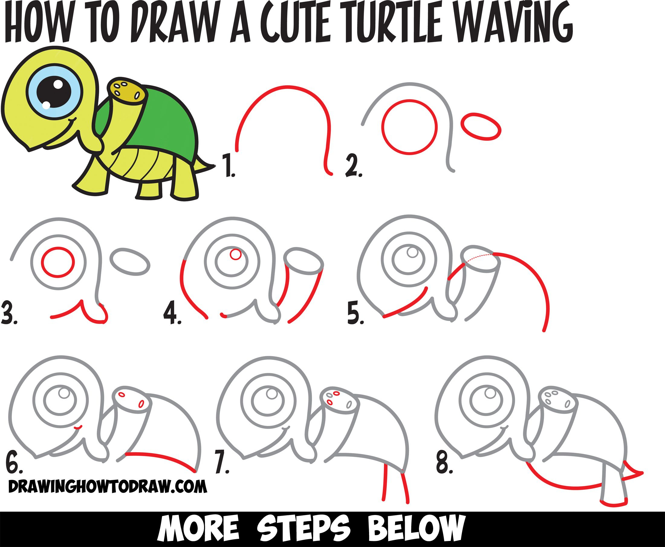 2200x1812 Cute Turtle Drawing Easy Learn How To Draw A Cute Cartoon Turtle - Cute Turtle Drawing