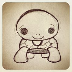 236x236 Easy Cute Sketches Turtles - Cute Turtle Drawing Tumblr