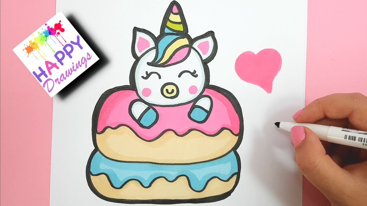1280x720 Drawing And Painting How To Draw Cute Unicorn - Cute Unicorn Drawings