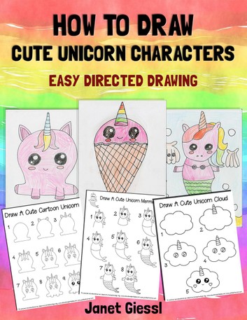 353x457 How To Draw Cute Unicorn Characters Ebook - Cute Unicorn Drawings