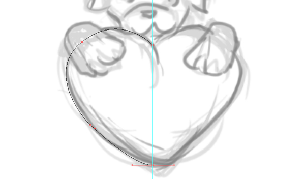 600x352 how to create a cute valentine's puppy with gradient mesh - Cute Valentines Drawings