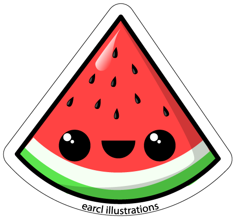 477x444 Watermelon Wallpaper Tumblr - Cute Watermelon Drawing