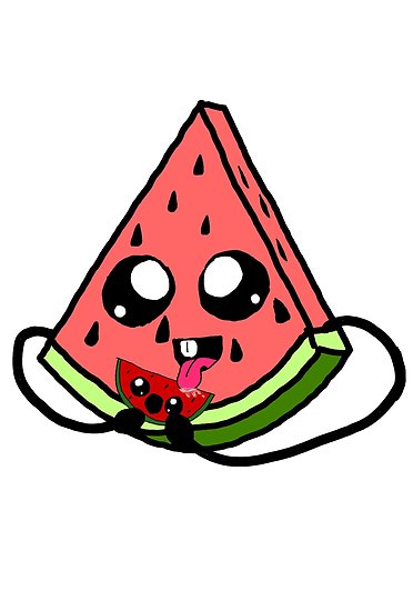 Cute Watermelon Drawing at PaintingValley.com | Explore collection of