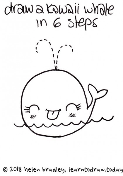 420x600 Cute Whale Drawing - Cute Whale Drawing