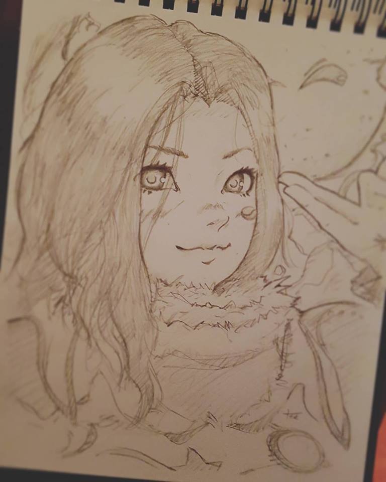 768x960 art there's this cute witch in my guild that i just had to draw - Cute Witch Drawing