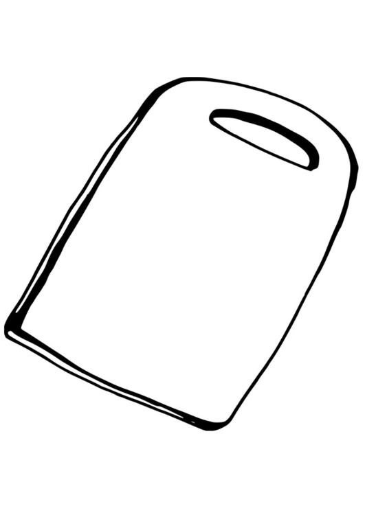531x750 Coloring - Cutting Board Drawing