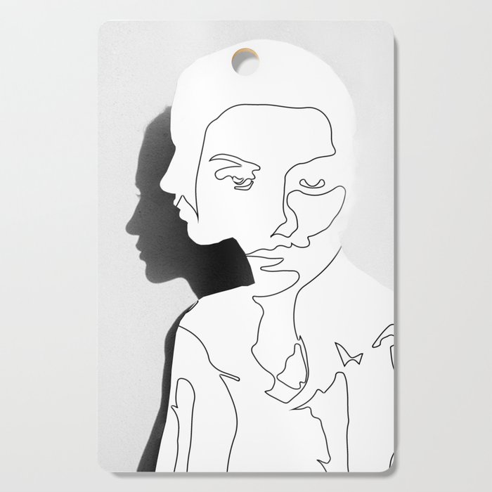 700x700 Portrait - Cutting Board Drawing