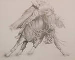 150x120 Cutting Horse - Cutting Horse Drawings