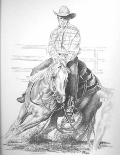 400x515 history of the club hawai'i island cutting horse association - Cutting Horse Drawings