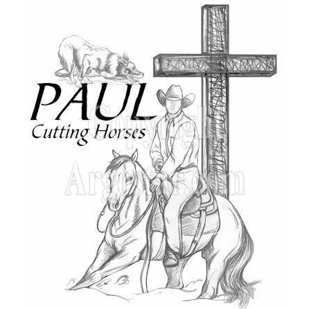 446x446 Pencil Logos - Cutting Horse Drawings