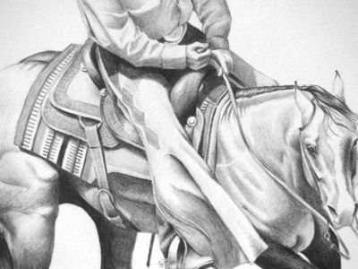 400x300 Pin On Horses - Cutting Horse Drawings