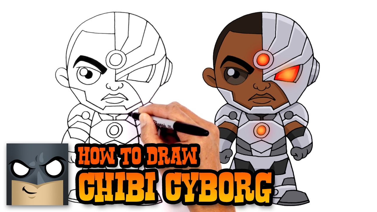 1280x720 How To Draw Cyborg Justice League - Cyborg Drawing