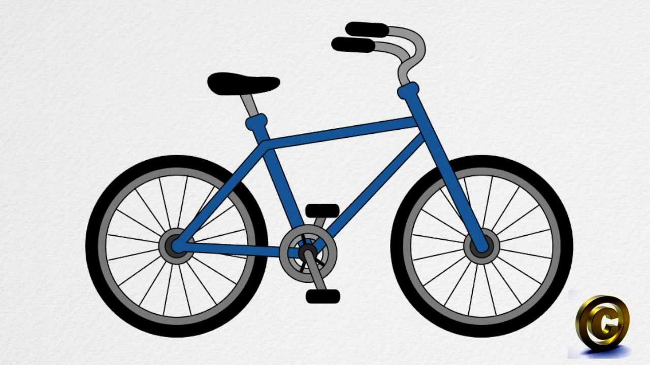 1280x720 How To Draw A Bicycle Step - Cycle Drawing