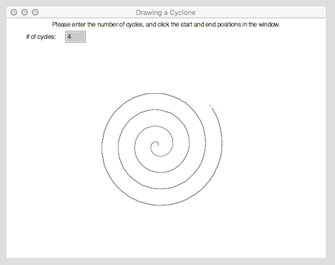 472x373 draw a cyclone in python with a given number of cycles - Cyclone Drawing