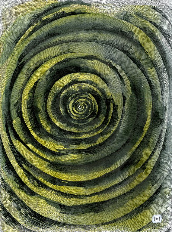 570x771 eye of cyclone drawing pen and ink etsy - Cyclone Drawing