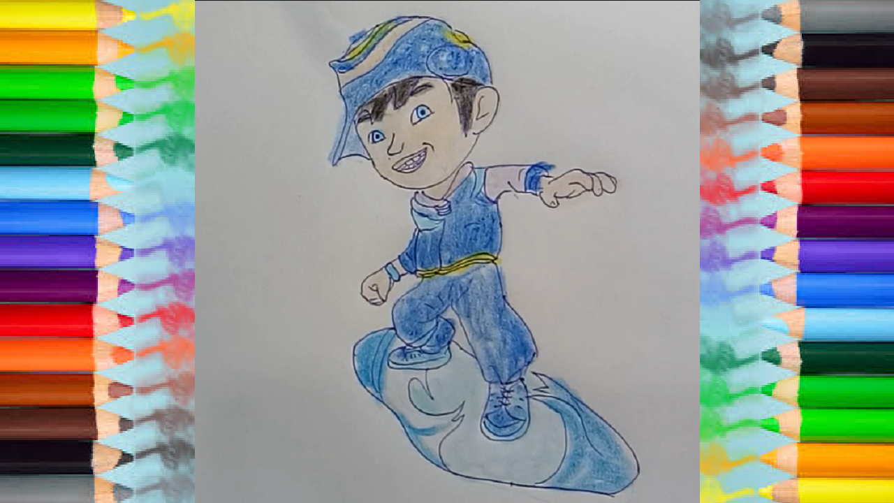 1280x720 how to draw boboiboy cyclone from boboiboy galaxy - Cyclone Drawing