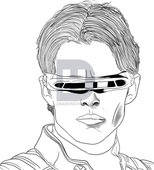 651x720 how to draw cyclops, step - Cyclops Drawing