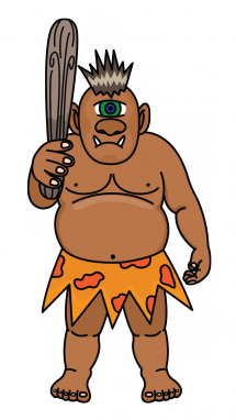 215x382 how to draw a cyclops step greek and roman history - Cyclops Drawing