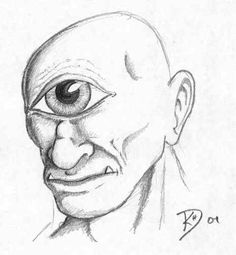 236x255 art sketches, drawings, art - Cyclops Drawing