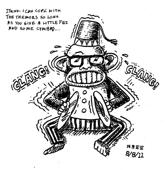 553x567 cymbal monkey! the horrors!!! the dopamine chronicles - Cymbals Drawing