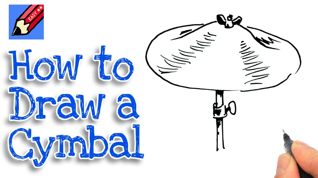 1280x720 How To Draw A Cymbal Real Easy - Cymbals Drawing