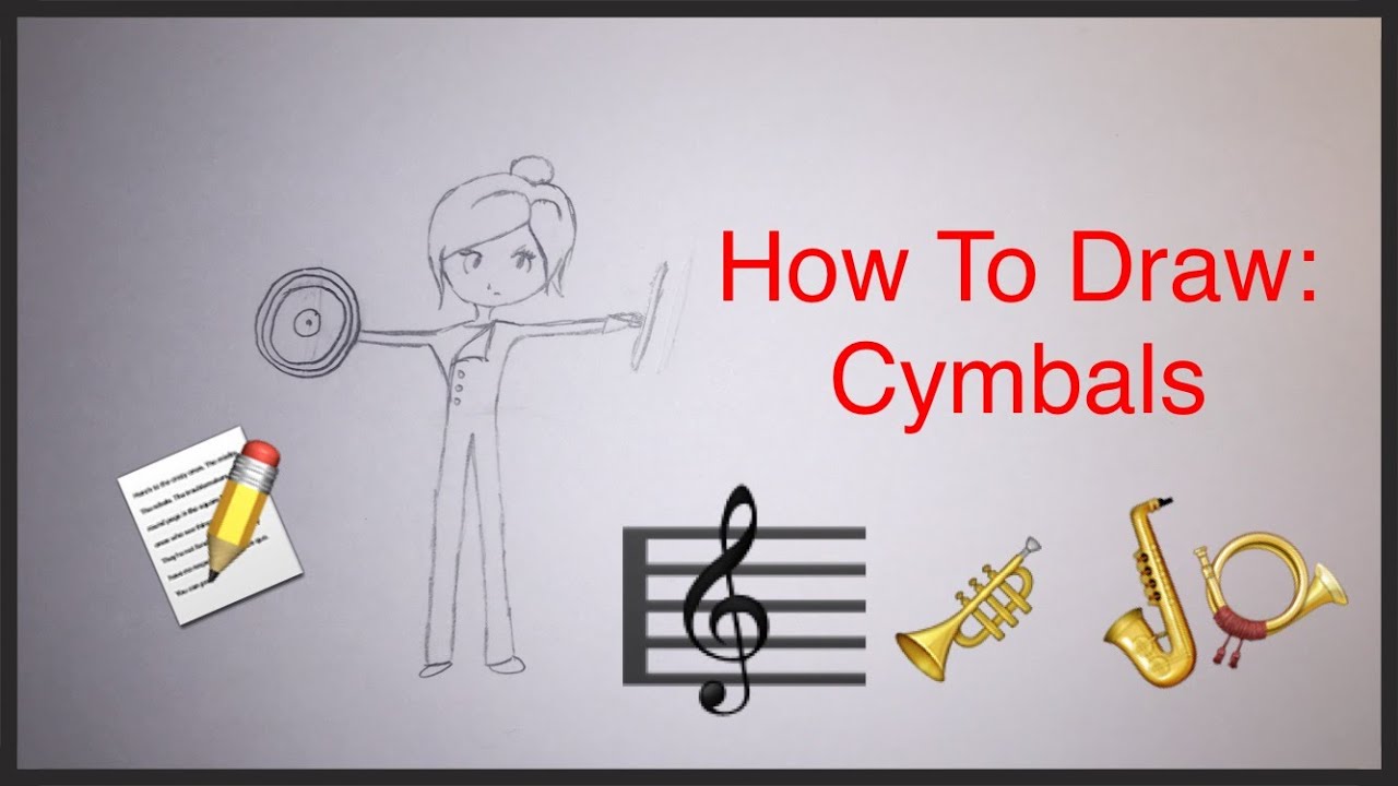 1280x720 Hows To Draw Cymbals - Cymbals Drawing