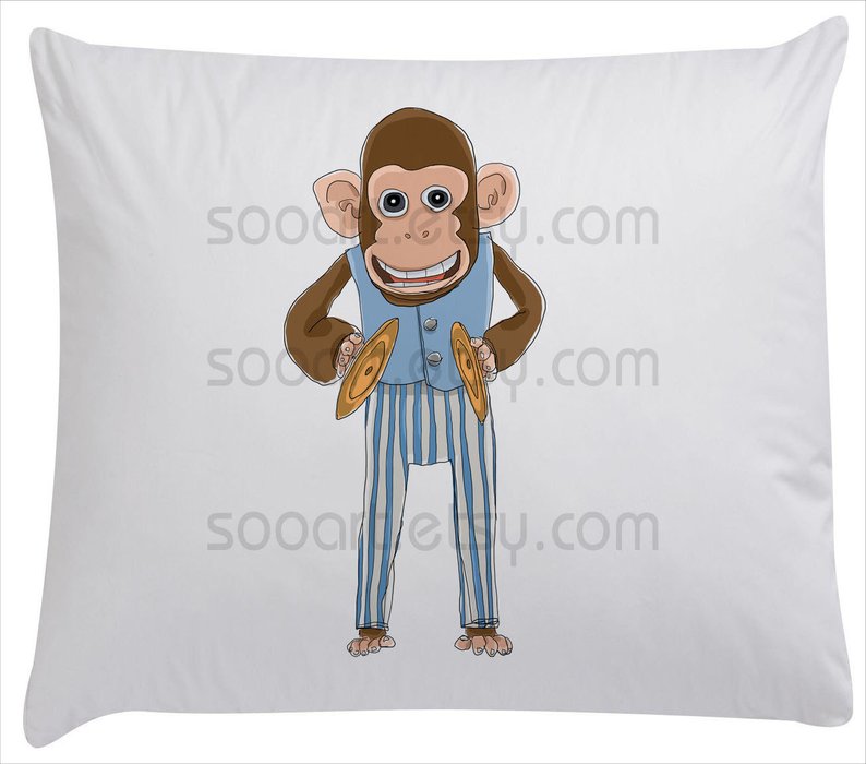 794x700 monkey with cymbals toys painting original illustrate drawing etsy - Cymbals Drawing
