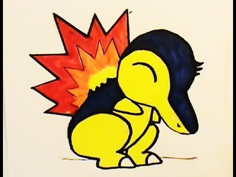 480x360 Draw Cyndaquil Pokemon No Tutorial Cute! - Cyndaquil Drawing