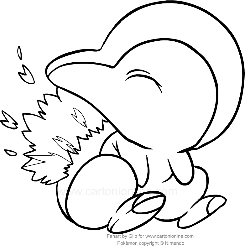 782x798 Drawing Cyndaquil Of The Pokemon Coloring Page - Cyndaquil Drawing