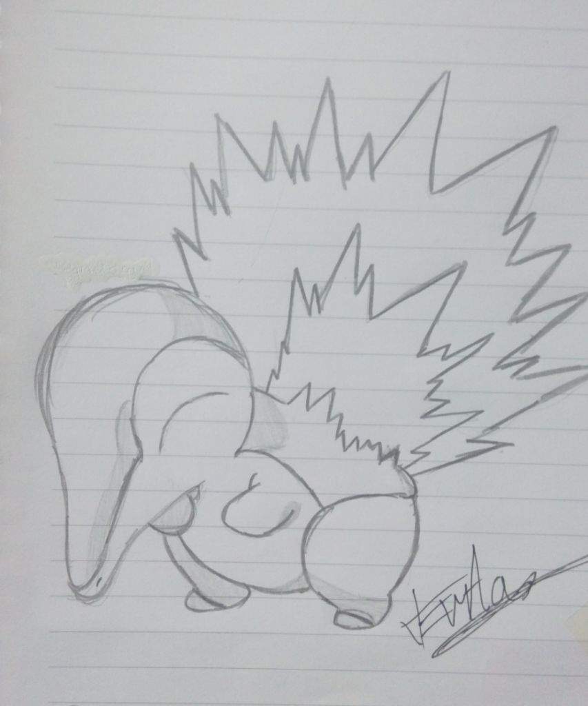 853x1024 Drawing Of Cyndaquil Amino - Cyndaquil Drawing