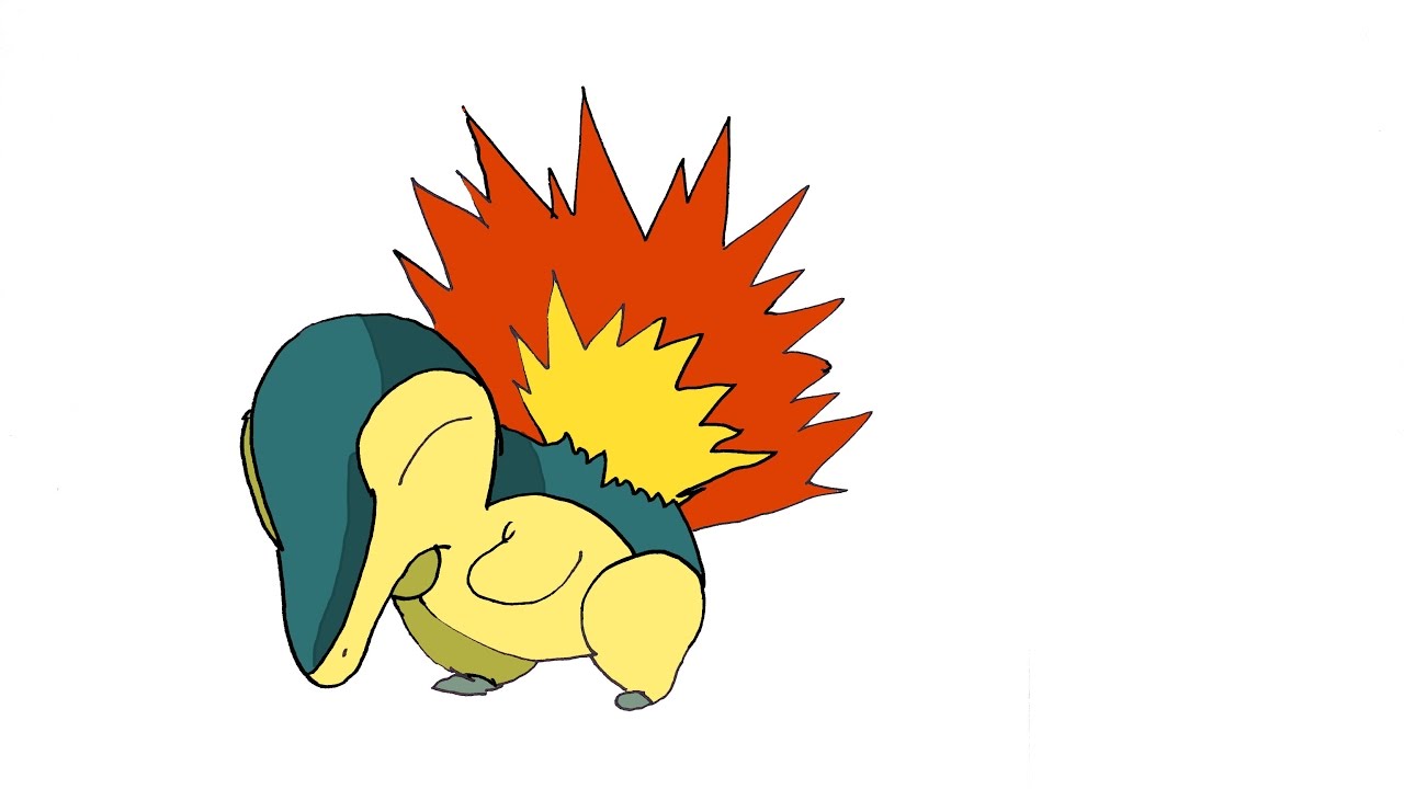 How To Draw Cyndaquil - Cyndaquil Drawing. 