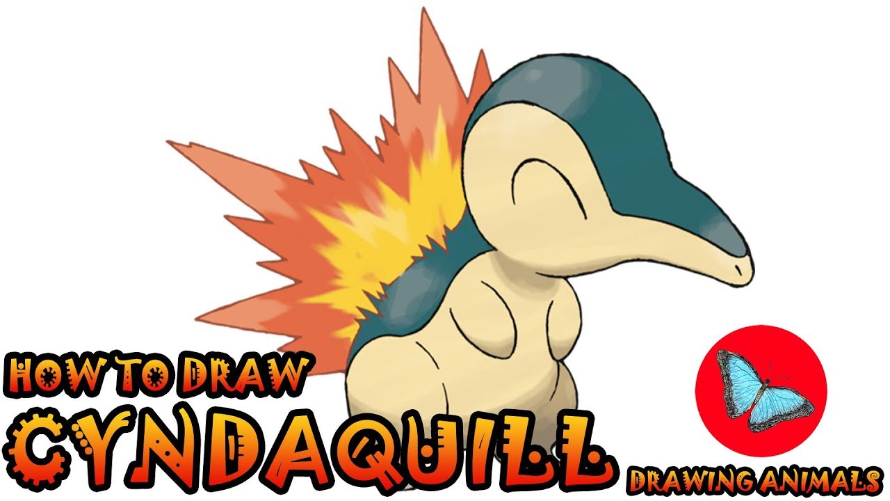 1280x720 How To Draw Cyndaquil Pokemon Coloring And Drawing For Kids - Cyndaquil Drawing