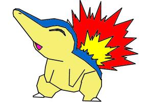 300x200 How To Draw Cyndaquil The Fire Mouse Pokemon - Cyndaquil Drawing
